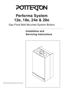 Boiler manual cover