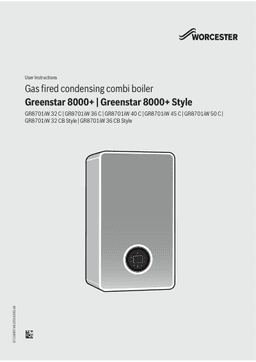 Boiler manual cover